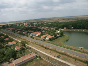 Újlőrincfalva légi felvétel